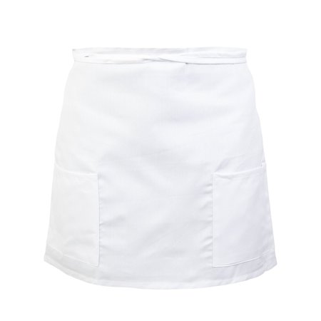 MONARCH Half Bistro Aprons White , 12PK BISTROHLF-WHT